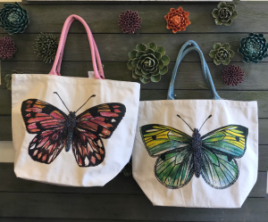 Butterfly Garden Tote Bag 