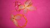 butterfly halo/wand hair piece