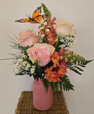 Butterfly Kiss Vase Arrangement