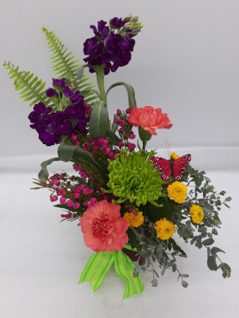 Butterfly Kisses Floral Arrangement in Presque Isle, ME | COOK FLORIST, INC. Butterfly Kisses Floral Arrangement in Presque Isle, ME | COOK FLORIST, INC.