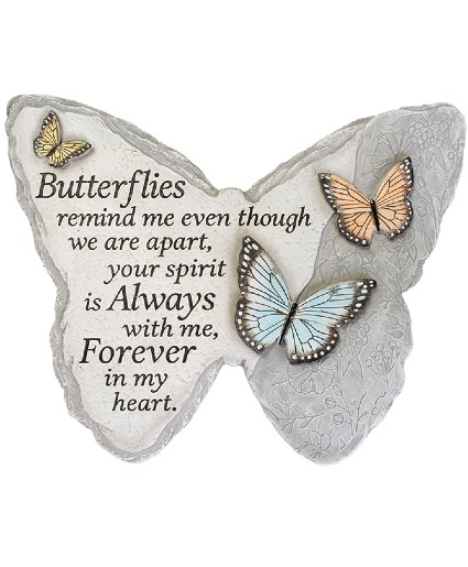 Butterfly Memorial Garden Stone