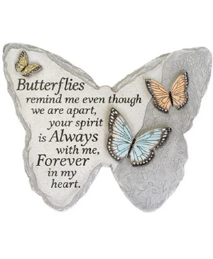 Butterfly Memorial Stone 