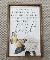 Butterfly Reminders wall art