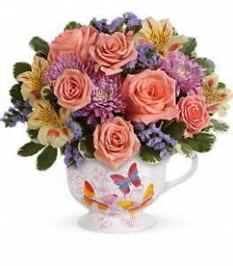 Butterfly Sunrise mug arrangement