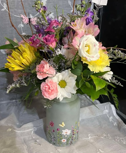 Butterfly Sunshine Flower Arrangement