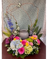 Butterfly Urn or Picture Wreath Spray