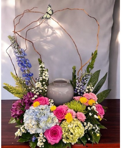 Butterfly Urn or Picture Wreath Spray (LGOE)