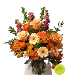 Butterscotch-Orange Sacral Flow Vase Arrangement