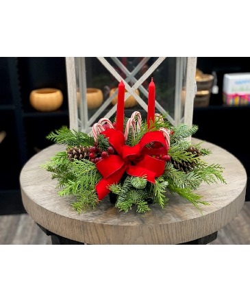 By the Candlelight Centerpiece Christmas in Acworth, GA | Davis Flowers