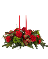 By the Candlelight Centerpiece Flower Arrangement