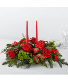 By the Candlelight Centerpiece fresh holiday flowers