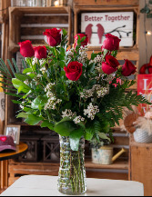 By the Dozens 1,2 or 3  rose arrangement in Lakeside, California | Finest City Florist