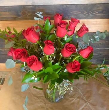 By the Dozens 1,2 or 3  rose arrangement in Lakeside, CA | Finest City Florist