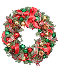 FESTIVE HOLIDAY WREATH Christmas Gift 