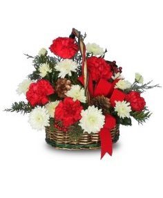 CHRISTMAS TRADITIONAL Flower Basket