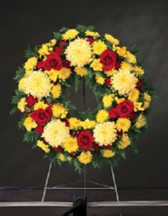 remembrance wreath standing funeral wreath