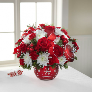 Season's Greetings Ornament Bouquet- 16-C5  in Kanata, ON | Brunet Florist