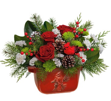 C* Classic Cardinal Centerpiece T23X100A in Fort Worth, TX | DAVIS FLORAL DESIGNS C* Classic Cardinal Centerpiece T23X100A in Fort Worth, TX | DAVIS FLORAL DESIGNS