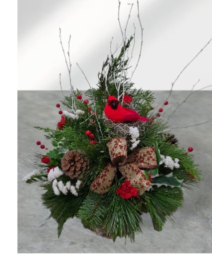 A Very Nature Christmas  FHF-C014 Fresh Flower Arrangement (Local Delivery Area Only)