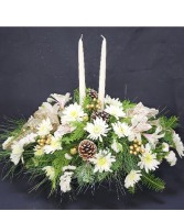 Winter Whites and Lights  FHF-C022 Fresh Flower Arrangement (Local Delivery Area Only)