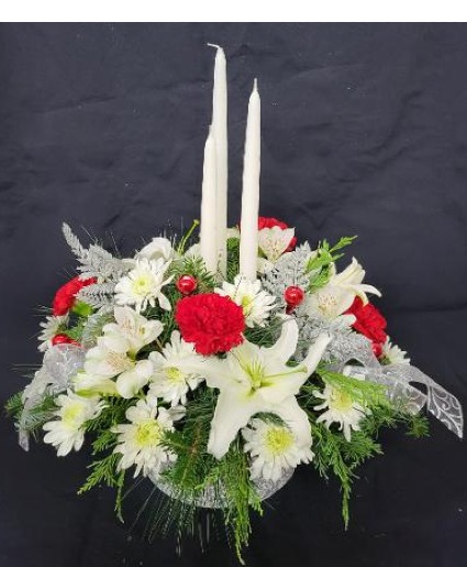 Trio of Elegance Centerpiece FHF-C030 Fresh Flower Arrangement (Local Delivery Area Only)