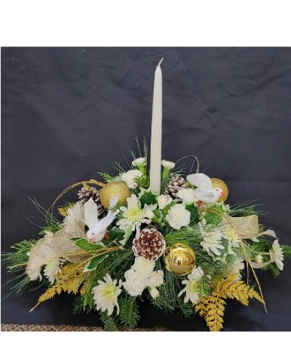 Peace and Doves FHF-C039 Fresh Flower Arrangement (Local Delivery Area Only)