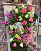 Standing Spray with Plaque 