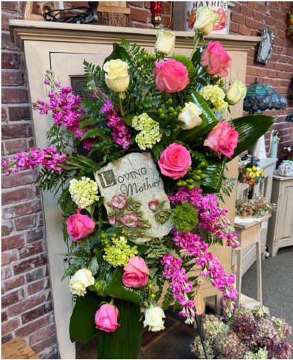 Standing Spray with Plaque 