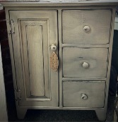 Cabinet with 1 door and 3 drawers 