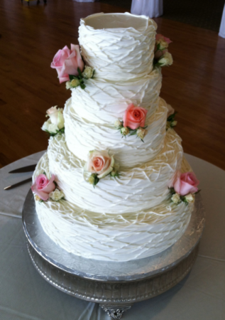 Cake flowers wedding