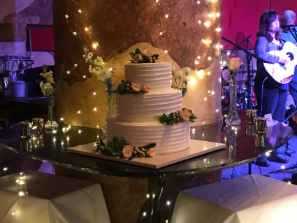 Cake Flowers Wedding Reception