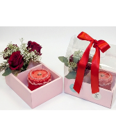 Cake & Roses Valentine Love Box Gift Basket in Holmdel, New Jersey | Enchanted Blossoms