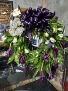 Calla and Rose Spray Standing Funeral Spray