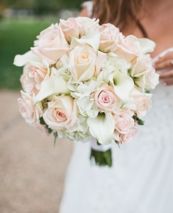 Calla Lilies, Roses & Hydrangea Bridal Bouquet