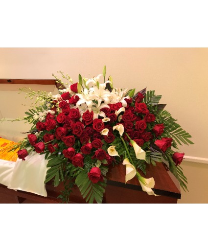 Calla Lily casket Spray 