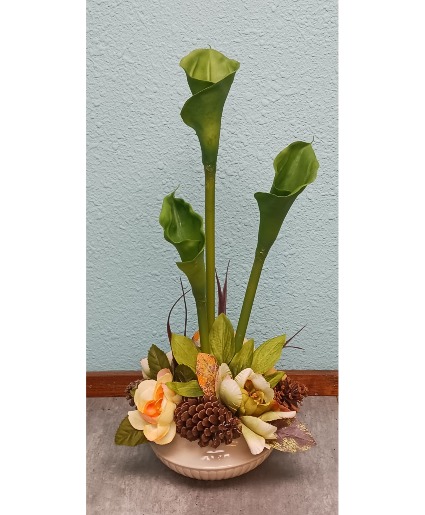 Calla Lily Floral Silk Arrangement