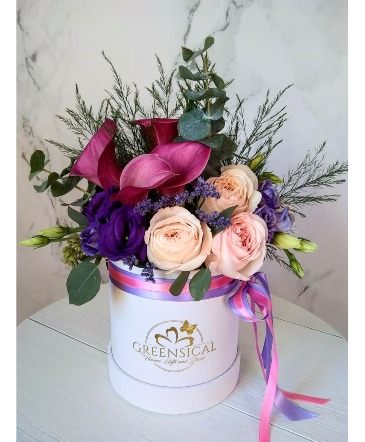 Calla Lily Lavender Hugs    in Delray Beach, FL | Greensical Flowers Gifts & Decor