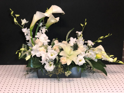 CALLA LILY & ORCHIDS SYMPATHY