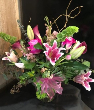 Calla & Lily Pink Lily Arrangement in Colorado Springs, CO | Enchanted Florist II
