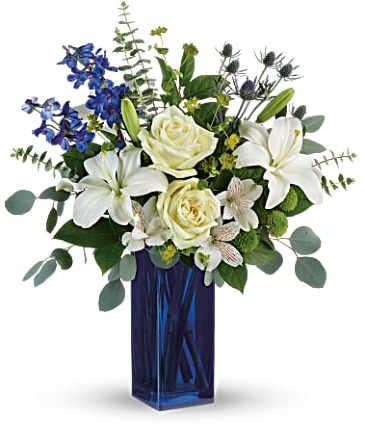 Calming Cobalt Arrangement in Winnipeg, MB | CHARLESWOOD FLORISTS