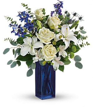 Calming Cobalt Bouquet in Fort Collins, CO | D'ee Angelic Rose Florist Calming Cobalt Bouquet in Fort Collins, CO | D'ee Angelic Rose Florist