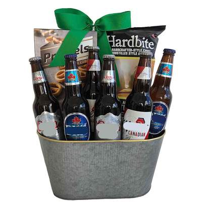 Canadian Beer Crate  Gift Basket For Him... or her 