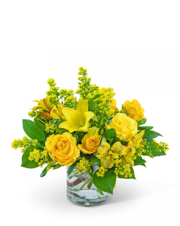 Canary Light Flower Arrangement in Nevada, IA | Flower Bed