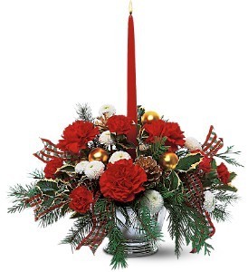  Candle Delight  Holiday Bouquet