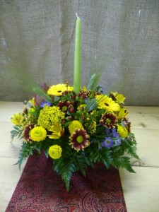 Centerpiece with candle Centerpiece