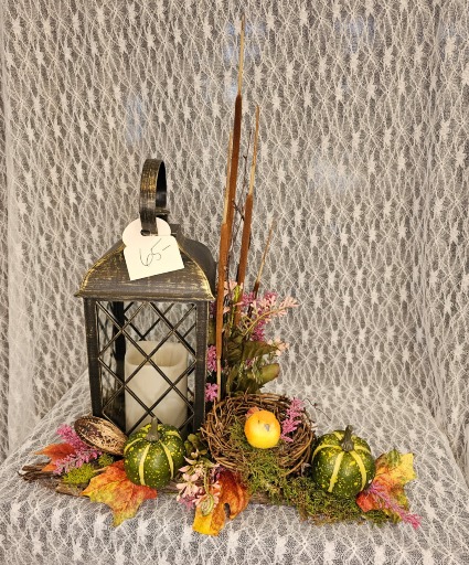 Candle Lantern w/ bird and nest