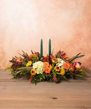 Candlelight Harvest Centerpiece