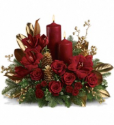 Candlelit Christmas Centrepiece