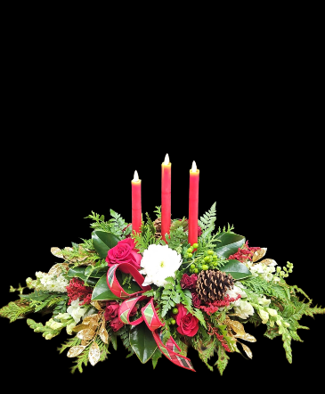 Candlelit Christmas Garden Christmas arrangement in Oakland, TN | TWIGS-N-THINGS