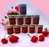 Candles that set the Mood Romantic and Funny Valentine's Day Sentiments
